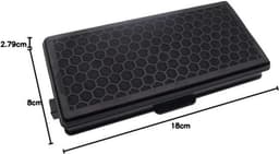 Filter - geschikt voor Miele Classic Compact C1 Complete C2/C3 stofzuigers - 2-delige set - 18,5 x 8,5 x 2,8 cm — thumbnail 2