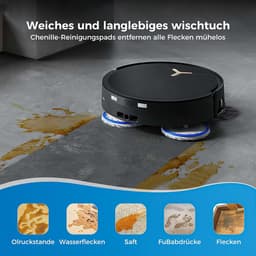 8 stuks schoonmaakdoeken voor Ecovacs Deebot T50 Omni/T50 Pro Omni/T30/T20/X2/X1 serie, spin reinigingspads - PromoHome — thumbnail 5
