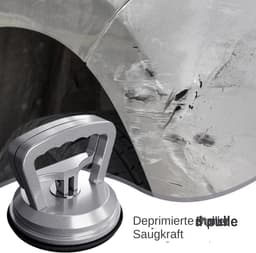 Zuignappen voor glas - Bekerlifter hefgereedschap - Deuken verwijderen - Aluminiumlegering rubber - 6 x 6 x 5 cm - Zilvergrijs — thumbnail 5