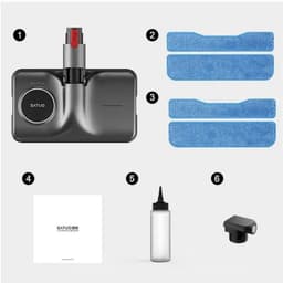 Dailygoody - Natte en droge elektrische dweil - Vervanging voor Dyson V7 V8 V11 V15 - Eenvoudig te monteren - Geschikt voor V10 modellen - Perfect voo... — thumbnail 3