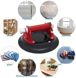 Vacuüm Heffer - Zuignap Glaslifter - Materialen Verplaatsen - Veilige Indicator - 9 inch diameter - Rood — thumbnail 5