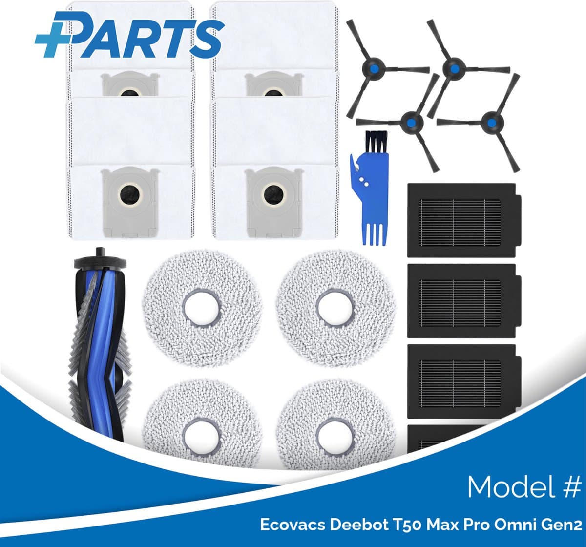 Ecovacs Deebot T50 Max Pro Omni Gen2 Onderhoudsset (Plus.Parts® alternatief voor DKT060202) — afbeelding 1