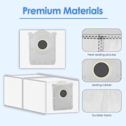 6 stuks stofzakken - Voor ECOVACS DEEBOT X8 / X8 PRO OMNI/ X9 Pro Omni/ T80 Omni/ T50 PRO Omni/ T50 MAX PRO Omni/ T30C — thumbnail 3