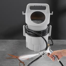 Mobiele Zandstraler - Verrijdbare Zandstraalpistool - Metaal Reinigen - Grote Capaciteit - 15 kg - Grijs — thumbnail 4