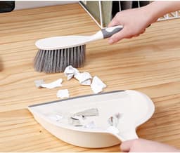 Kleine Bezem en Stoffer - Reinigingsset Desktop - Tafelblad Schoonmaken - Compact Haakontwerp - 1000 Gram - Afbeeldingskleur — thumbnail 5