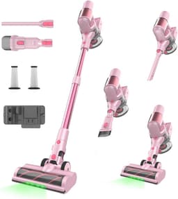 Krachtige Draadloze Stofzuiger Roze - Lichtgewicht en Oplaadbaar — thumbnail 1