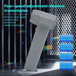 Draadloze Luchtblazer - Elektrische Stofzuiger - Apparaten Reinigen - Krachtige Turbofanmotor - 16000 mAh Batterij - Zwart — thumbnail 3