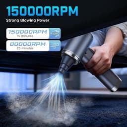 Handstofzuiger Draadloos 25000Pa – 4-in-1 Autostofzuiger – HEPA Filter – 25 Min Batterijduur — thumbnail 2