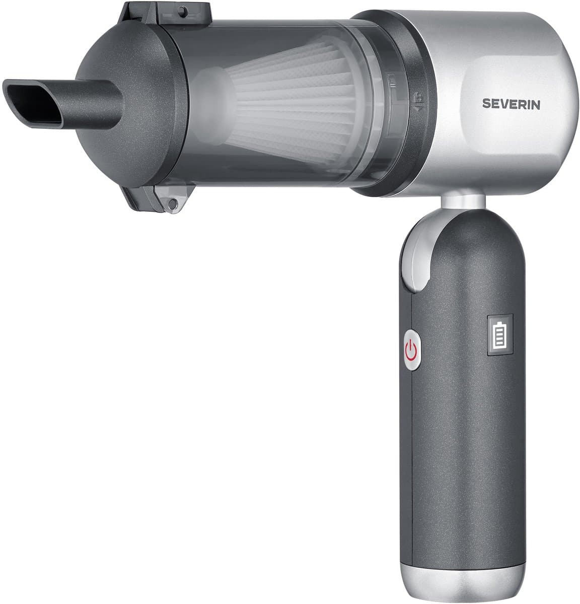 Severin HV 7149 S-Power DuoBoost Steelstofzuiger – 3-in-1 Handstofzuiger – 17.000 Pa – Draadloos – USB-C – Inclusief 9 Hulpstukken — afbeelding 1
