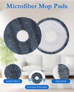22 stuks reserveonderdelen voor Eufy Omni C20 stofzuiger - accessoireset met 2 hoofdborstels, 6 zijborstels, 6 dweilmoppen, 6 filters, 1 reinigingsborstel, 1 schroevendraaier — thumbnail 4