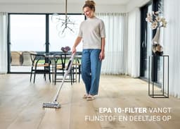 Draadloze Steelstofzuiger - Lichtgewicht Handstofzuiger - Dagelijkse Schoonmaak - Met Dockingstation - 02 L Stofcapaciteit - Grijs — thumbnail 2