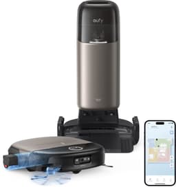 eufy S2 Nieuw 2026 Stofzuiger- en Dweilrobot HydroJet - 30kPa AeroTurbo™ 2.0-Zuigkracht - Vloerreinigingssysteem 2.0 - EcoClean™ Elektrolyse - Randreiniging - Haarvrije DuoSpiral™ Borstels - 12-in-1 UniClean™ Station — thumbnail 1