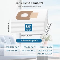 10 Stuks Stofzuigerzakken voor 35 M AFC/ 35 L AFC/ 35 L SFC+ - Duurzaam, Groot Capaciteit, 3-Laags Filtratiesysteem voor Optimale Stofopname — thumbnail 2