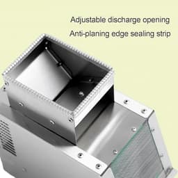 Elektrische graanreiniger - Vogelvoer separator - Graan schoonmaken - Instelbare ventilator - 25 x 13 x 25 cm - Zilver — thumbnail 3