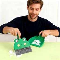 Kleine Veegset met Handveger en Borstel voor Thuis, Kantoor en Kruimels — thumbnail 4