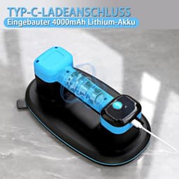 Elektrische vacuümzuiger lift 300 kg - LCD display, 4000 mAh batterij, geschikt voor tegels glas en marmer — thumbnail 2