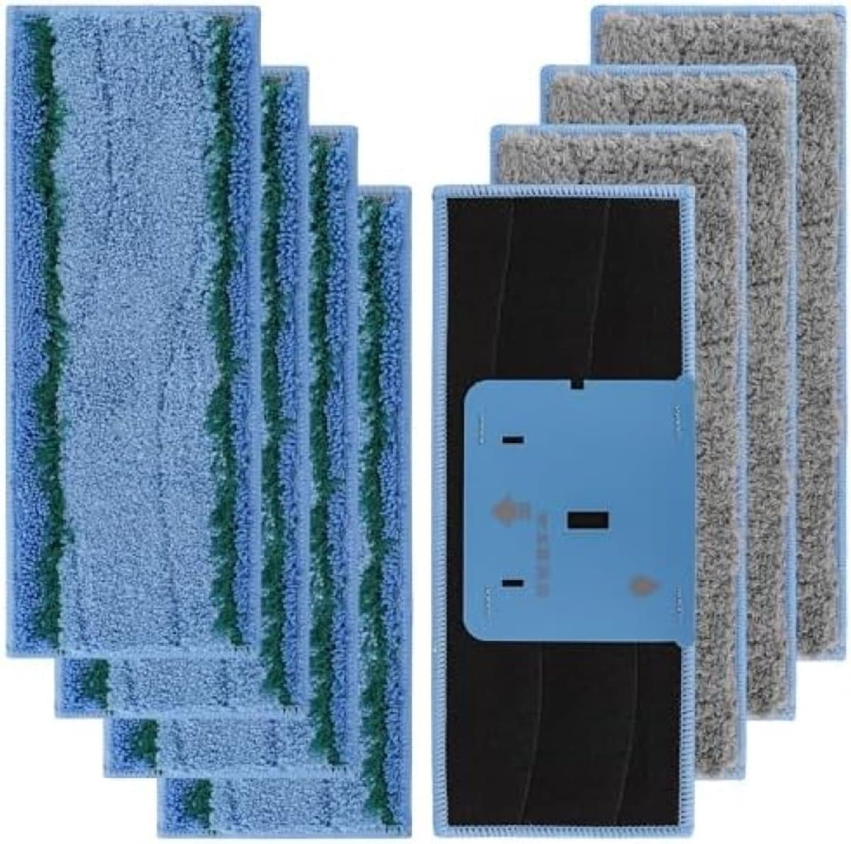 8 stuks wasbare dweildoeken geschikt voor iRobot Braava M6-serie, herbruikbare dweilpads voor i Robot Braava Jet M6134 (M6-Mixed 8 stuks) — afbeelding 1