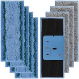 8 stuks wasbare dweildoeken geschikt voor iRobot Braava M6-serie, herbruikbare dweilpads voor i Robot Braava Jet M6134 (M6-Mixed 8 stuks) — thumbnail 1