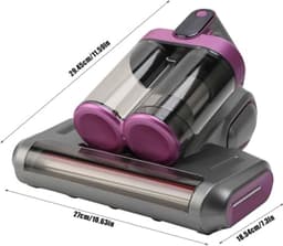 Draadloze Matrasstofzuiger met UV-C en Ultrasoon Geluid voor Een Grondige Reiniging van Bed en Meubels — thumbnail 3