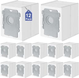 12 Stuks Stofzakken voor iRobot Roomba i7 i7+, i8, i8+, i3, i3+, i4, i4+, i6, i6+, s9, s9+ Plus 10 Max 105 705 Vac Clean Base afzuigstation, i/s/j Combo Essential Serie Stofzuigerrobot Stofzuigerzak — thumbnail 1