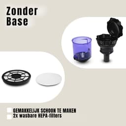 MMP® Steelstofzuiger met snoer - Steelstofzuiger - Stofzuiger - Zwart - 112cm x 25cm x 58cm — thumbnail 3
