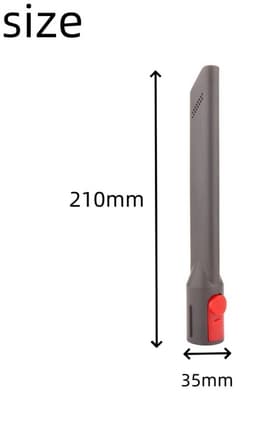 Spleetmondstuk Borstel - Kierenzuigmond - Geschikt voor Dyson V15 V12 V11 V10 V8 V7 Stofzuiger - Vervanging Accessoires - Spleet Gereedschap Mondstuk Bevestiging — thumbnail 2