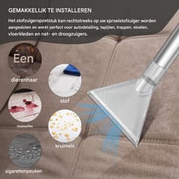 2 stuks - Mondstuk - Stofzuigermondstuk - Reinigingsmondstuk - Geschikt voor het reinigen van auto-onderdelen, tapijten, trappen, stoelen, vloermatten — thumbnail 2