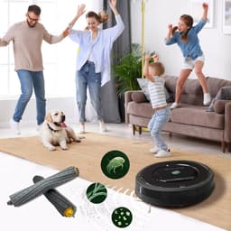 Rubberen bortels geschikt voor iRobot roomba 800 series en 900 series - Geschikt voor iRobot Roomba onderdelen - Roomba rollers - 4 Stuks — thumbnail 4
