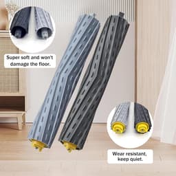 Rubberen bortels geschikt voor iRobot roomba 800 series en 900 series - Geschikt voor iRobot Roomba onderdelen - Roomba rollers - 4 Stuks — thumbnail 3