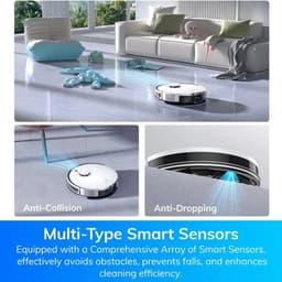 Ilife A30 Pro - Robotstofzuiger met dweilfunctie - 5000 Pa - 60 Dagen autonoom legen en laden - 180 min looptijd - Objectdetectie - Multi-floor mapping — thumbnail 5