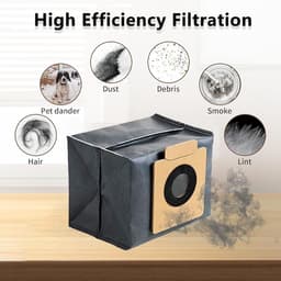 11 stuks accessoires geschikt voor Eufy X10 Pro Omni Robotstofzuiger - Stofzuiger onderdeel - 1 Hoofdborstel, 4 Zijborstels, 2 Filters, 2 Stofzakken, 2 Dweilpads — thumbnail 3