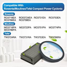 Filterset - Geschikt voor Rowenta/Moulinex/Tefal Compact Power Cyclone RO3731EA RO3753EA RO3786EA Stofzuigers — thumbnail 2