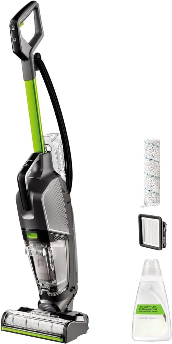 Zyrex® Steelstofzuiger met snoer - Steelstofzuiger - Stofzuiger - Grijs /Groen- ‎25cm x 27cm x 112cm — afbeelding 1