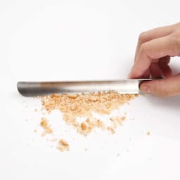 Kruimelveger - Kruimelschraper - Tafel schoonmaken - Roestvrijstalen constructie - 6 inch lengte - Zilver — thumbnail 3