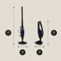 Verte Stoomdweil - 2-in-1 Stoomreiniger & Handstoomapparaat - 13 Accessoires - 1500 W - 400 ml - Opwarmtijd van 20 Seconden - Doodt 99,9% van de Bacteriën - Snoer van 7 m - Geschikt voor Alle Soorten Vloeren - Zonder Chemicaliën - Zwart — thumbnail 5