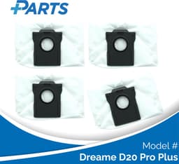 Dreame D20 Pro Plus Stofzakken (4 Stuks, Plus.Parts® alternatief voor RDB17) — thumbnail 1