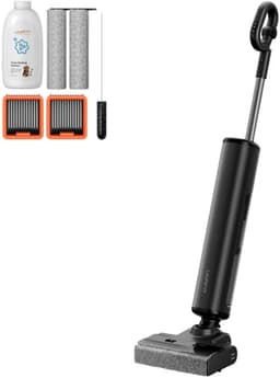 UWANT D700 Pro Nat- en Droogzuiger - Steelstofzuiger zonder Zak - Draadloze Vloerreiniger met Dweilsysteem - D-Vormige Borstel — thumbnail 1