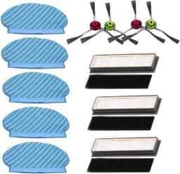 Dweildoek, filters en zijborstels set geschikt voor Ecovacs Deebot OZMO 920 950 stofzuiger — thumbnail 1