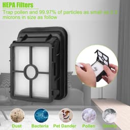 6 Pack Vervanging 1866 Vacuüm Filters Vervanging voor Bissell CrossWave Pet Pro 1785 2306 2551 & 2554 CrossWave Draadloze Max Alles in Een Nat-Droog Stofzuiger — thumbnail 2