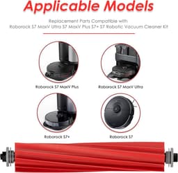 (2 Stuks) Rolborstels Geschikt voor Roborock S7, S7+, S7 MaxV, S7 MaxV Plus, S7 MaxV Ultra, Q7 Q7+ Q7 Max, Q7 Max+ Q Revo, Qrevo MaxV, Qrevo Pro, Qrevo S, Qrevo Plus Robotstofzuiger — thumbnail 5