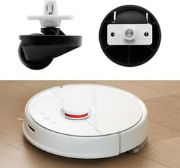 Geschikt voor Roborock stofzuigerrobot S65/S55 Max/S65 Pure/S45 Max/S70/S75/S7/T7S/G10/G20/S8 Pro Ultra - Robotstofzuiger Voorwiel - stil, geluidsarm (zwart) — thumbnail 3