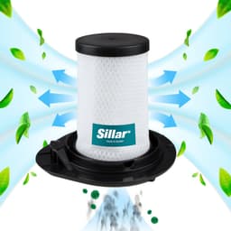Sillar set 2 stofzuigerfilters, wasbaar filters, compatibel met Rowenta Tefal Air Force 360 Flex 460 560, vervangers voor ZR009002 — thumbnail 4