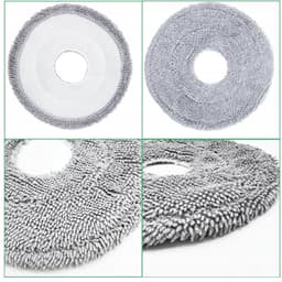 4x MOPPEN voor DREAME L10S ULTRA PRO L10 L20 ULTRA PRIME X40 - L10s Ultra - L10 Ultra - L10 Prime - L20 Ultra - L10s Pro Ultra - L10s Pro Ultra Heat - L10s Pro Gen2 - L10s Plus - X30 - X40 - X50 - Ultra - X30 - X40 - X50 Master. — thumbnail 4
