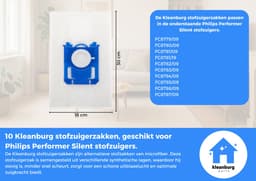 Kleanburg® - Geschikt voor Philips Performer Silent - Stofzuigerzakken - sbag - 20 stuks — thumbnail 5