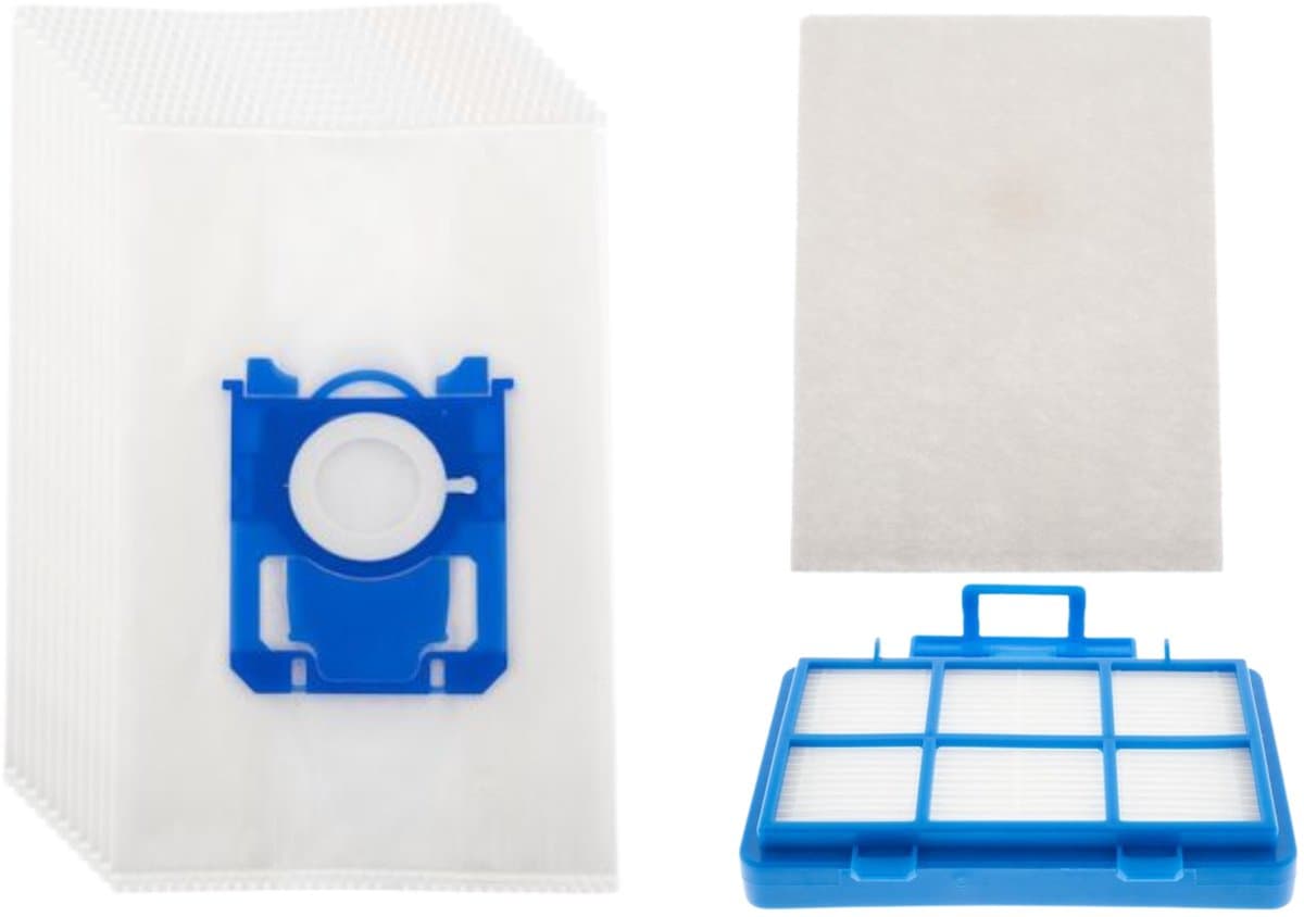 Kleanburg® - Geschikt voor Philips PowerGo -Onderhoudsset - 10 Stofzuigerzakken - 1 HEPA-filter - 1 Motorfilter — afbeelding 1
