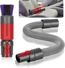 Verlengslang Geschikt voor Dyson Steelstofzuiger V15, V11, V10, V8 & V7 - Stofzuiger accessoires - Krasvrije stofborstel en Verlenging flexibele slang - Mondstuk - Stofzuigeraccessoires - Grijs — thumbnail 5