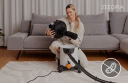 Zeegma Wash 1400W – Krachtige stofzuiger met wasfunctie – Tapijtreiniger en bekledingreiniger – Waterstofzuiger met HEPA-filter – Inclusief 3 extra stofzuigerzakken 20L – Voor auto, meubels en vloeren – Blaasfunctie – 4L tank – 13m bereik – Waszuiger — thumbnail 5