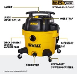 DeWALT DXV34P 34L Nat- en Droogstofzuiger 230V — thumbnail 4