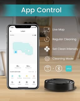 Lefant Robot Stofzuiger M210 M210 Pro - Huishoudelijke Apparaten Wifi App Alexa Controle Sweep Dweil - Huisdier Haar Vloertapijt — thumbnail 2