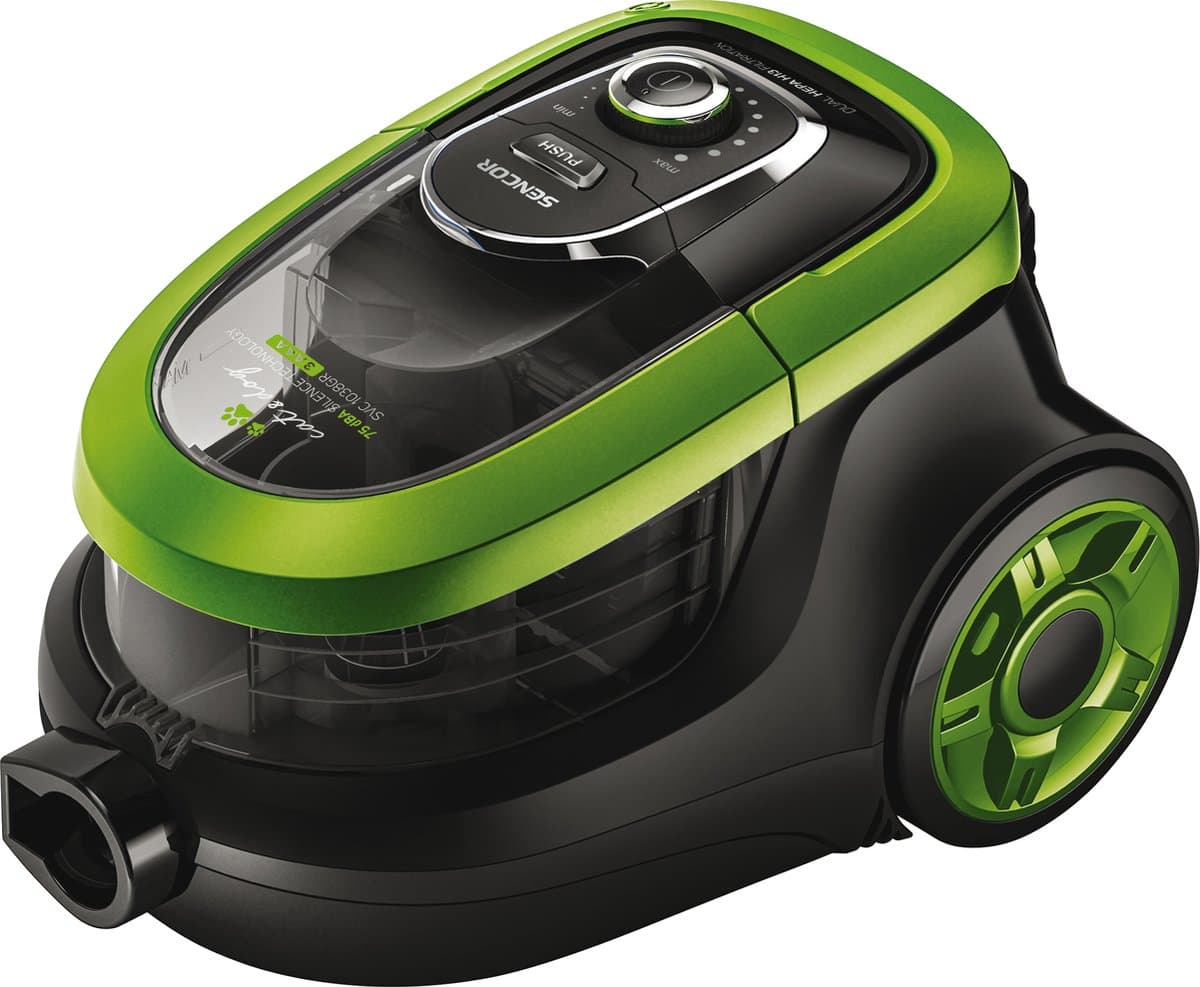 Zakloze stofzuiger - SENCOR - SVC 1038GR - 750 W - 75 dB - 1 L - Groen / Zwart — afbeelding 1